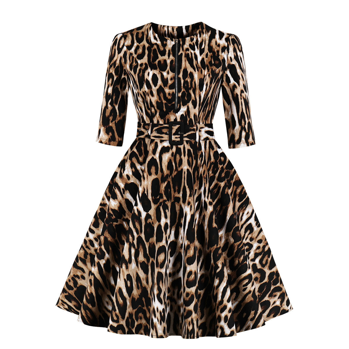 Snazzy Ladies Leopard Print Dress