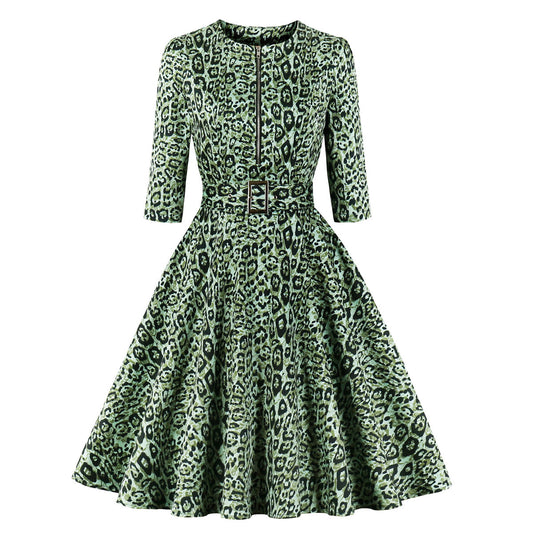 Snazzy Ladies Leopard Print Dress