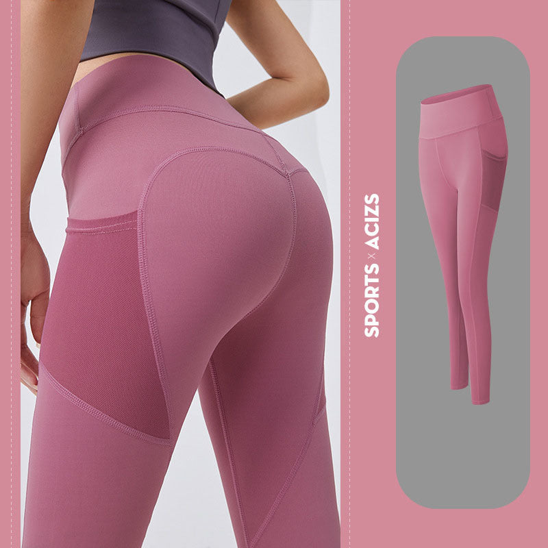 Stylish Yoga Jogging Legging Pants with Tummy Control and Cellphone Pocket