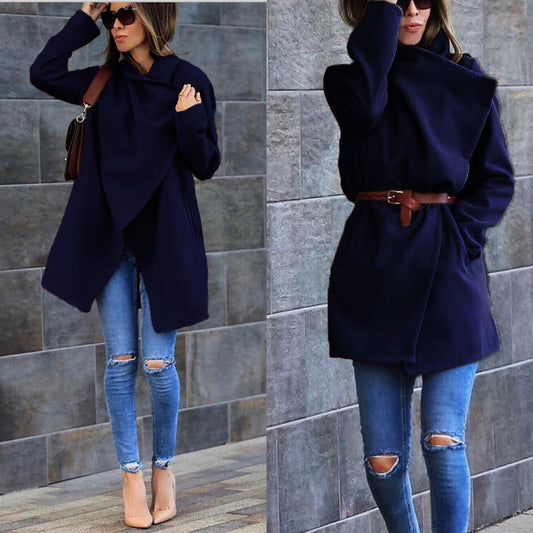 Women's Cross Styled Mid-length Coat