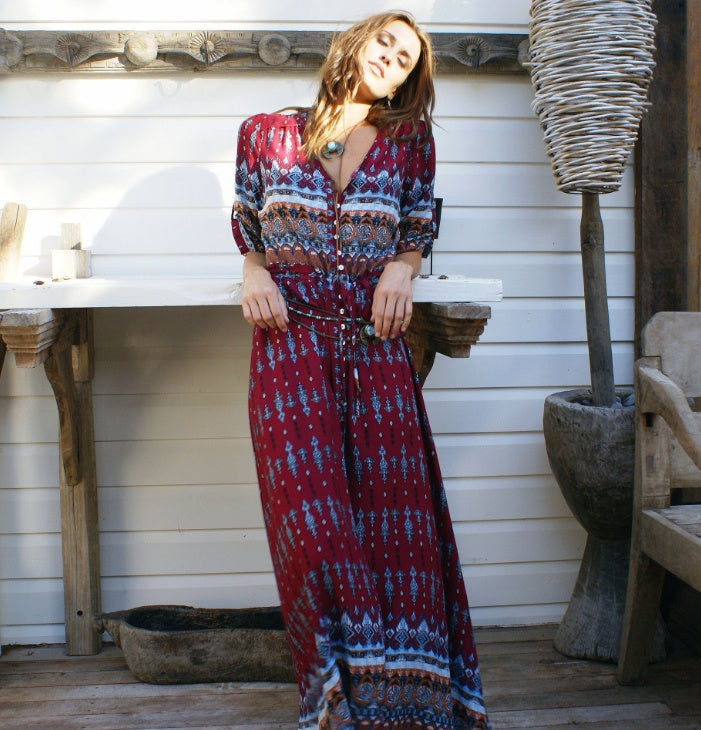 Summer Boho Maxi Dress