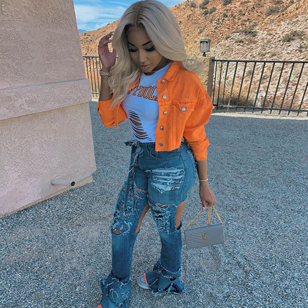 Trendy Casual Denim Jacket