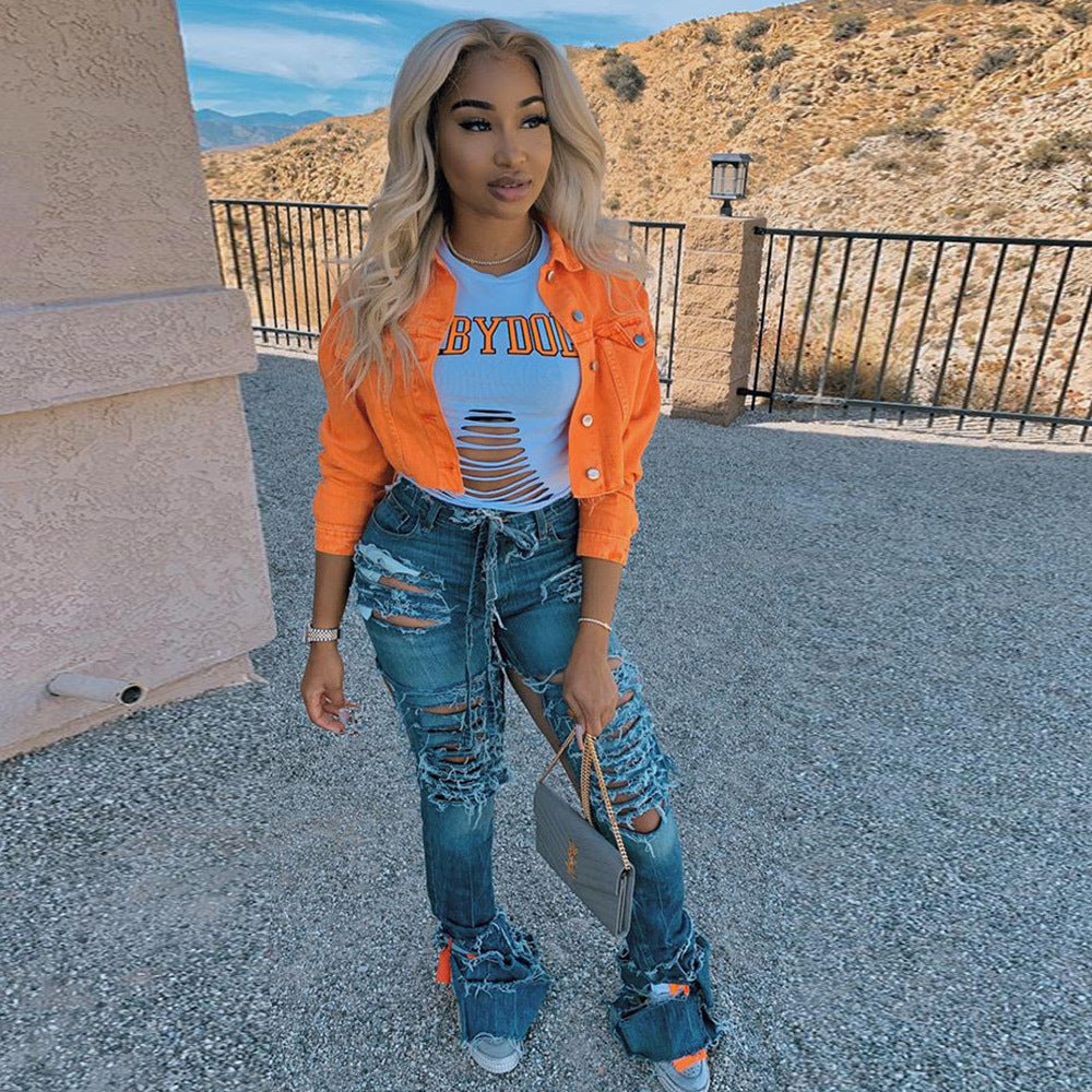 Trendy Casual Denim Jacket