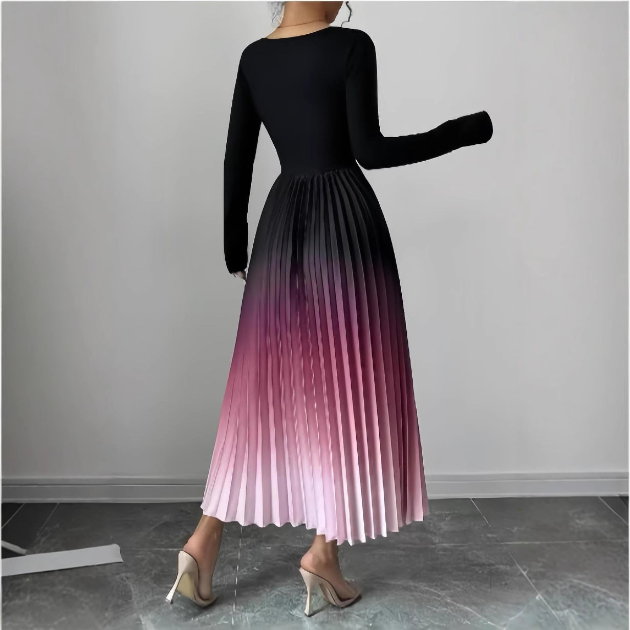European And American Style Ombre Dress