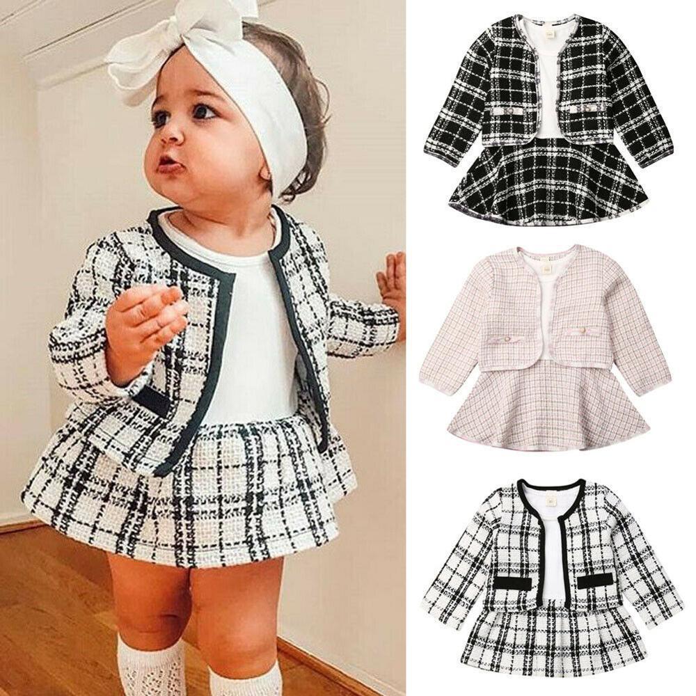 Infant Long-sleeved Dress Two-piece