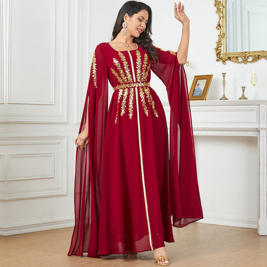 Dubai Style Long Sleeve Dress