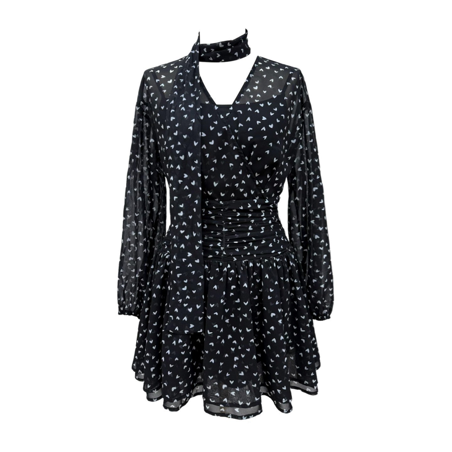 Elegant French Style Waist enhancing Short Dress