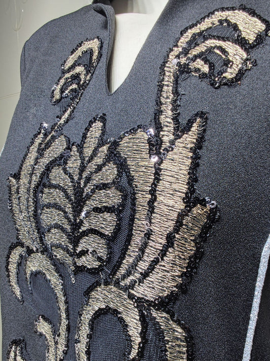 Middle Eastern Style Embroidered Long Dress