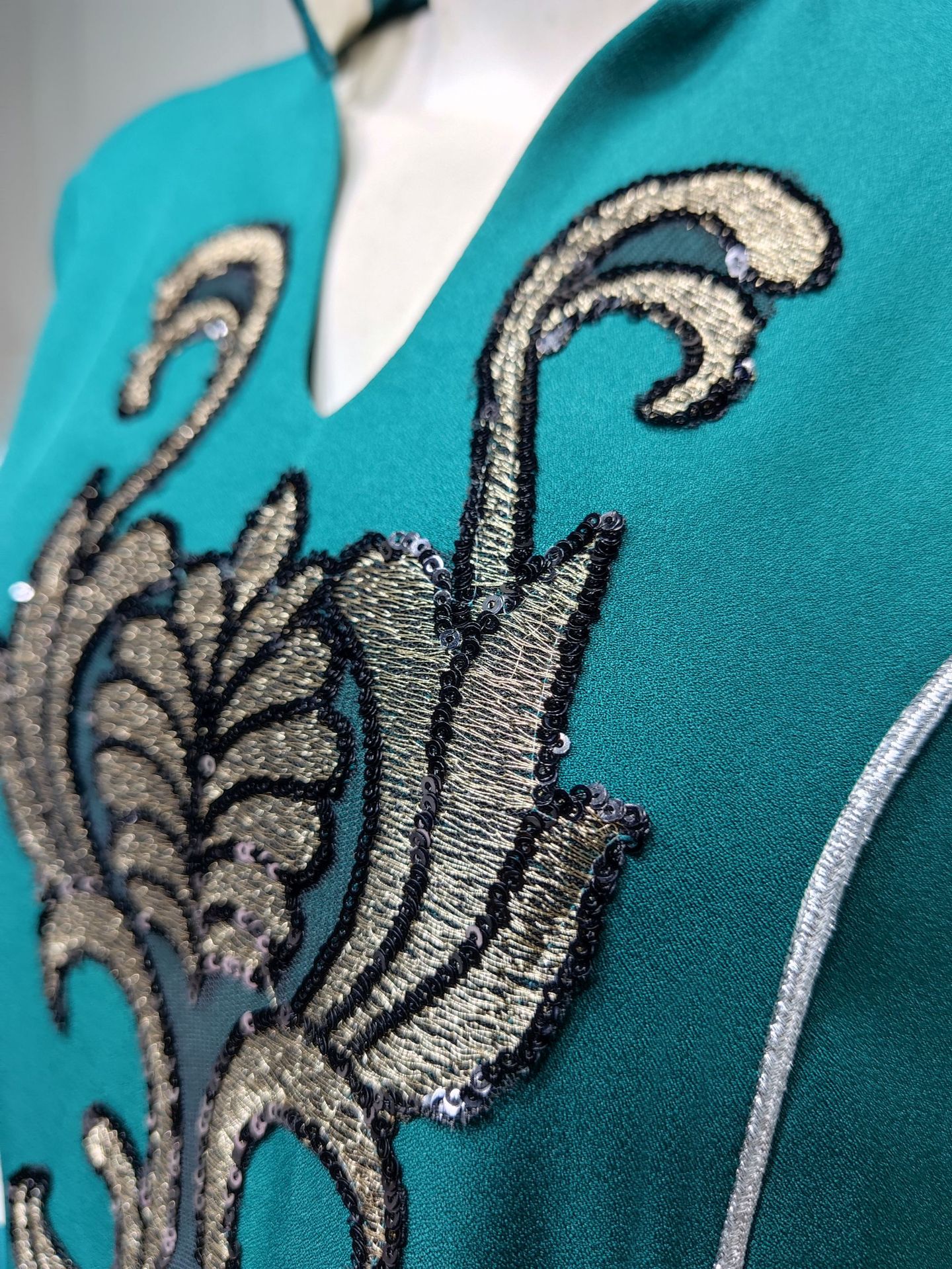 Middle Eastern Style Embroidered Long Dress