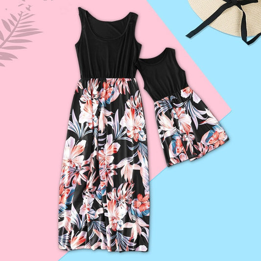 Cute Flower Dress Available in both Adults and kids Sizes