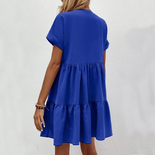 Trendy Summer Casual Sweet Ruffled Dresses