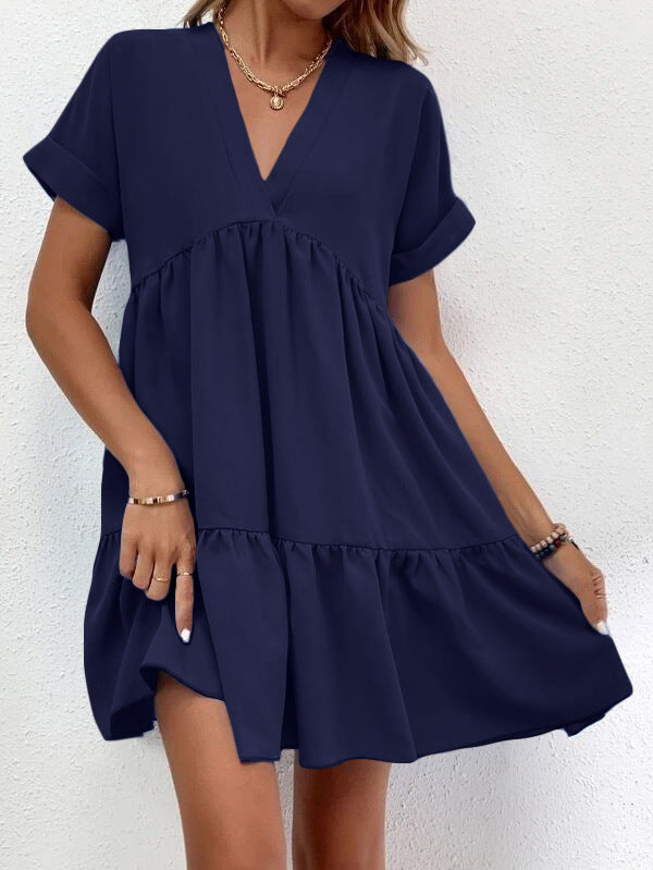 Trendy Summer Casual Sweet Ruffled Dresses