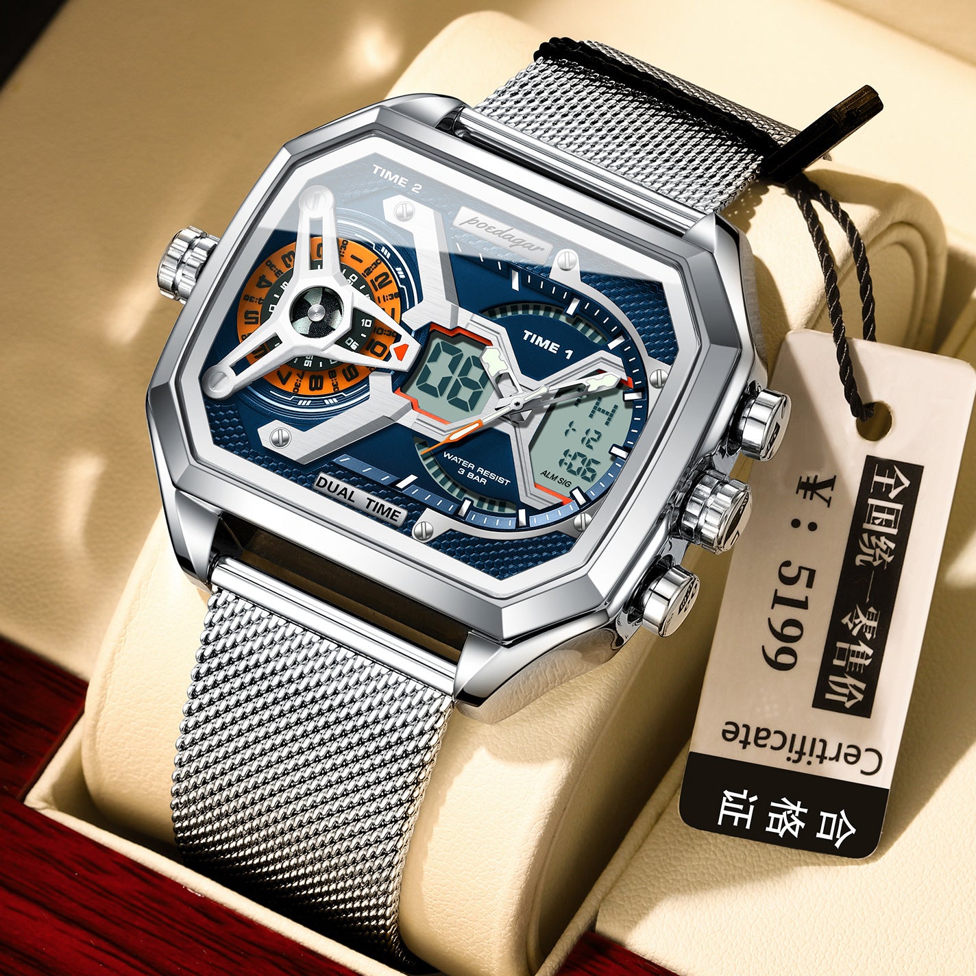 Sleek Multifunctional Waterproof Luminous New Men's Watch