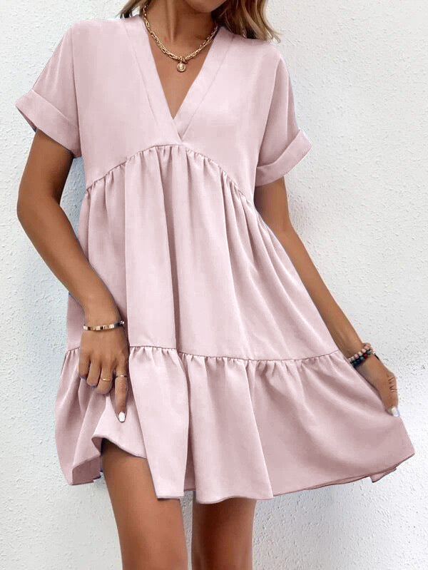 Trendy Summer Casual Sweet Ruffled Dresses