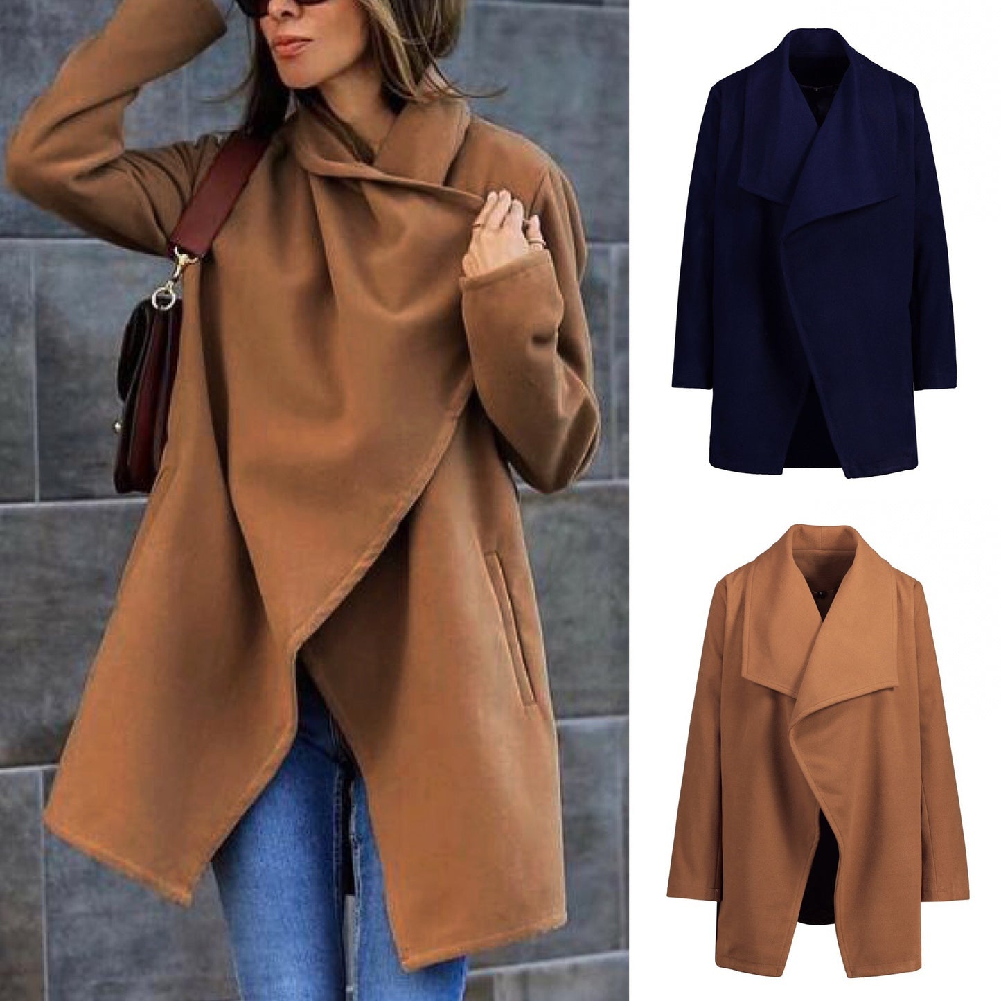 Women's Cross Styled Mid-length Coat