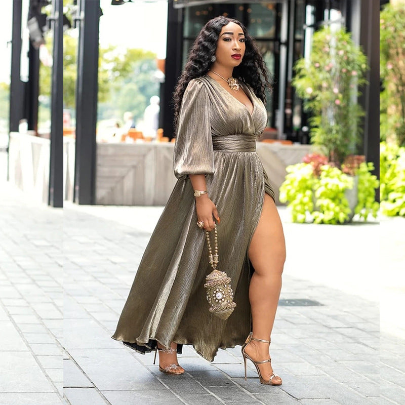 Plus Size Summer Autumn Dress
