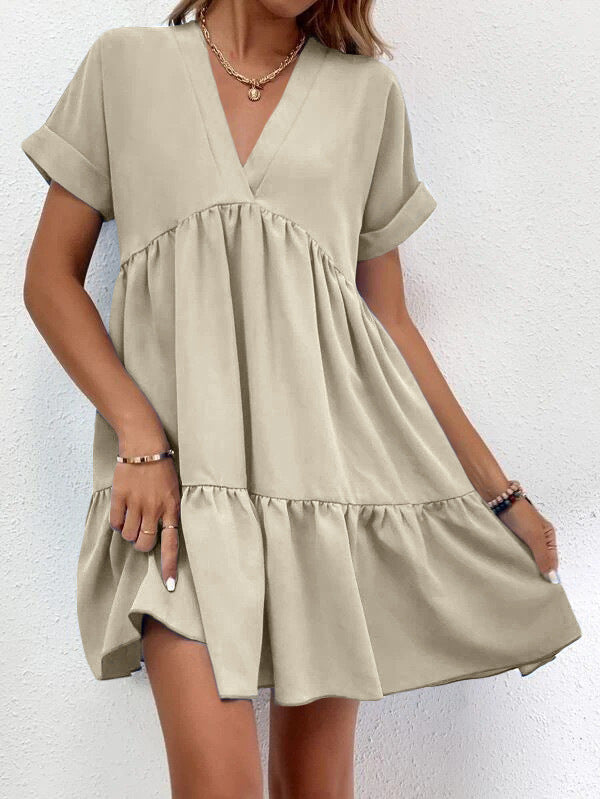 Trendy Summer Casual Sweet Ruffled Dresses