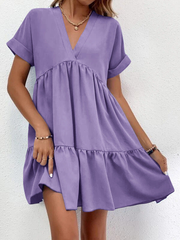 Trendy Summer Casual Sweet Ruffled Dresses