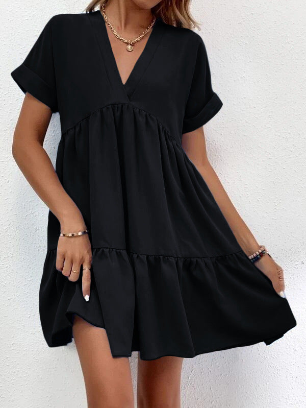 Trendy Summer Casual Sweet Ruffled Dresses