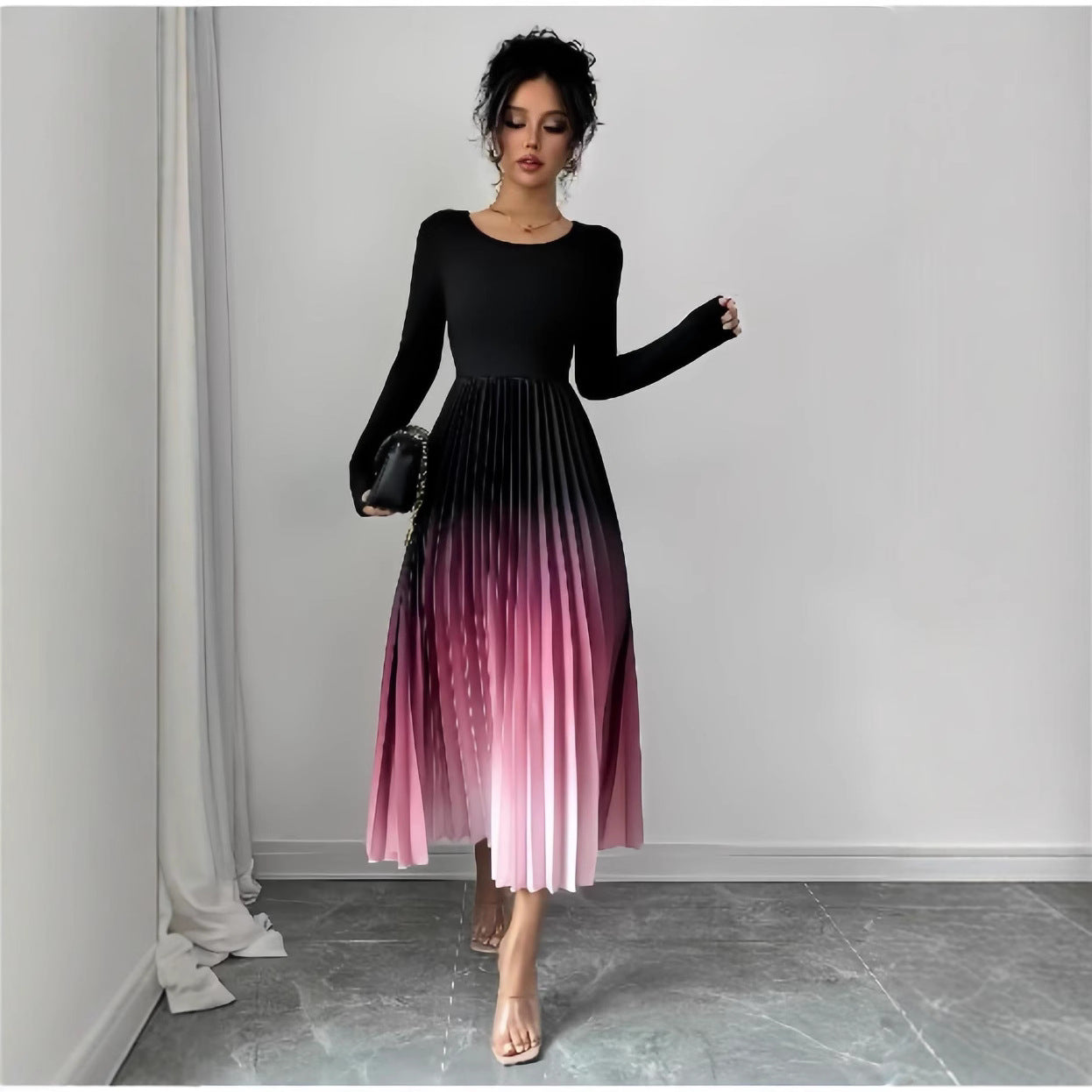 European And American Style Ombre Dress