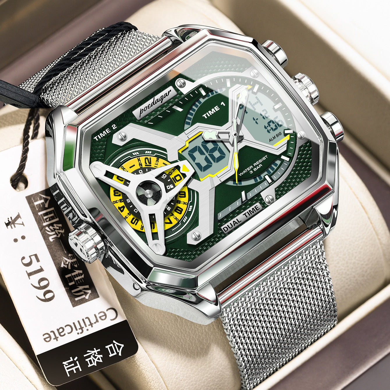 Sleek Multifunctional Waterproof Luminous New Men's Watch