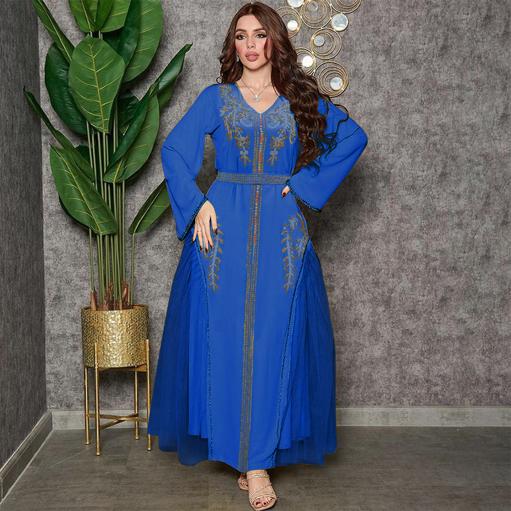 Middle Eastern Styled Diamond Beaded Dress