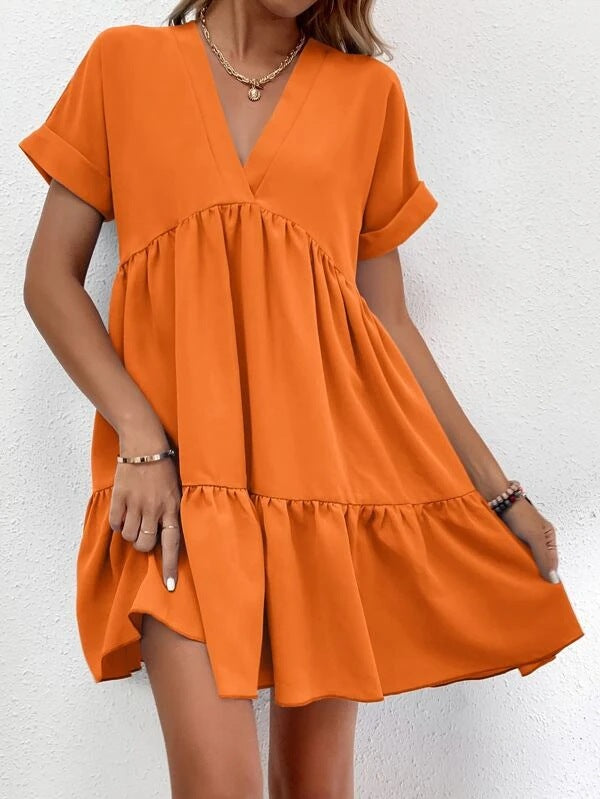 Trendy Summer Casual Sweet Ruffled Dresses