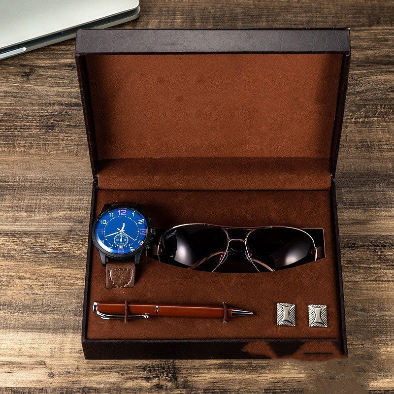 Men's Watch Gift Box Set — Luxury Dress Watch with Gift Packaging Boutique Rugs