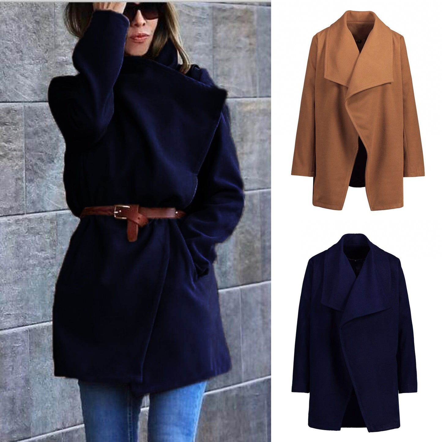 Women's Cross Styled Mid-length Coat